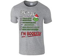 Costume The Grinch Movie T-Shirt I Am Booked That Stole Hate My Day - Gris - X-Large