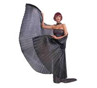 Costume Théâtral Gothique Noir Avec Ailes Taille Unique