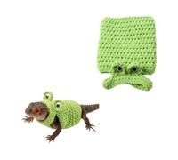 Costume tricoté au crochet pour reptiles, terrarium, grenouille | Costume de pull en tricot doux pour reptiles, exposition de terrarium, moments de vacances, vêtements de tous les jours et