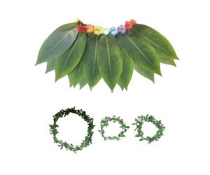 Costume Tropical - Appareils De Style Hawaïen, Tenue De Plage D'été | Hawaiian Tenues Tropical Costume Summer Apparel École De Mariage D'accessoires De Vêtements De Vilar