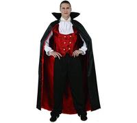 Atosa Déguisement Vampire Long Layer Rouge Enfants Taille M-L