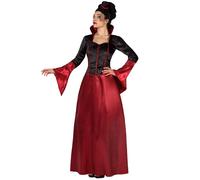 Costume Vampire Rouge et Noir d'Halloween pour Femme XS / S