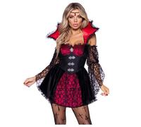Costume Vampire Victorien - LEG AVENUE - Victorian Vampire - Rouge - Femme - Intérieur - Dentelle S