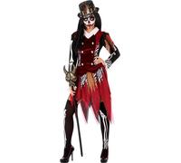 Costume vaudou pour femme Halloween rouge