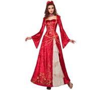 Widmann Renaissance Prncess (Dress, Ruff, Headpiece) (M) Red