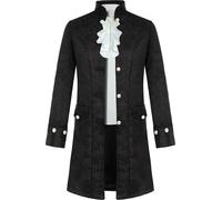 Costume Victorien Hommes avec Cabot Gothique Steampunk Frack pour Halloween XXL