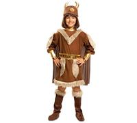 Costume Viking Enfant 5-6 ans - VIVING - Couche d'usure, bottes, ceinture et casque