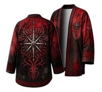 Costume Viking Homme Pull Loup Vintage sans Capuche Sweatshirt avec Pull Celtique 3D Motif Chimiser à Manches Longues Style Gothique DéContractéE MéDiéVal Grande Taille Chic