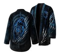 Costume Viking Homme Pull Loup Vintage sans Capuche Sweatshirt avec Pull Celtique 3D Motif Chimiser à Manches Longues Style Gothique DéContractéE MéDiéVal Grande Taille Chic
