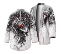 Costume Viking Homme Pull Loup Vintage sans Capuche Sweatshirt avec Pull Celtique 3D Motif Chimiser à Manches Longues Style Gothique DéContractéE MéDiéVal Grande Taille Chic