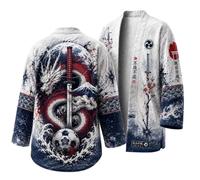 Costume Viking Homme Pull Loup Vintage sans Capuche Sweatshirt avec Pull Celtique 3D Motif Chimiser à Manches Longues Style Gothique DéContractéE MéDiéVal Grande Taille Chic