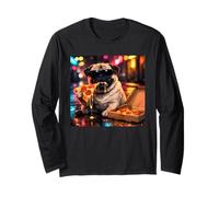 Costume Vintage Carlin Pizza drôle garçons Filles Adultes Jeunes Manche Longue