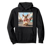 Costume Vintage Chihuahua Boba Tea Amusant pour garçons et Filles Sweat à Capuche