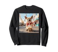 Costume Vintage Chihuahua Boba Tea Amusant pour garçons et Filles Sweatshirt