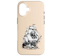 Costume Vintage Pirate fantôme Bateau crâne Homme Femme garçon Enfant Coque pour iPhone 16