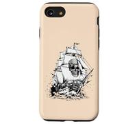 Costume Vintage Pirate fantôme Bateau crâne Homme Femme garçon Enfant Coque pour iPhone SE (2020) / 7/8