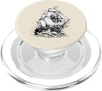Costume Vintage Pirate fantôme Bateau crâne Homme Femme garçon Enfant PopSockets PopGrip pour MagSafe