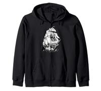 Costume Vintage Pirate fantôme Bateau crâne Homme Femme garçon Enfant Sweat à Capuche