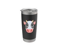 Costume visage de vache Gobelet isotherme en acier inoxydable double paroi