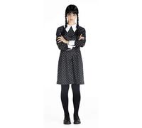 Costume Wednesday Addams Robe - Taille 8-10 Ans