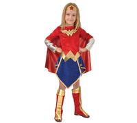 Costume Wonder Woman Fille - Taille 8-10 Ans Multicolore