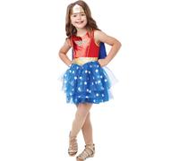 Costume Wonder Woman - "Premium" - Fille BN5431 (104) (Bleu/Rouge/Or)