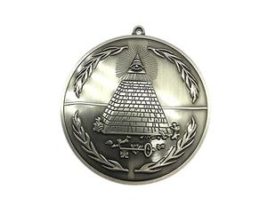 costumebase National Treasure Masonic Medallion Freemason Props Metallic