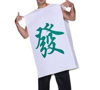 Costumes adultes drôles Costume de Mahjong chinois, habillage farce drôle pour femmes hommes Home Cosplay Event Gathering Parties PerformanceCostume d'Halloween Halloween Mahjong Novelty Prank Funny D