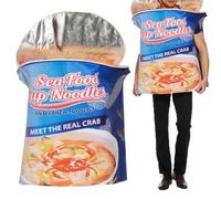 Costumes amusants pour adultes : costumes de nouilles en forme de tasse, costume amusant pour les femmes qui se réunissent pour la maison, les fêtes de cosplay