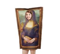 Costumes D'artistes Drôles - Costume De Peinture Célèbre Pour Adultes, Tenue Mona Lisa, Chefs-d'œuvre D'art Portable Vêtements En Farce | Tenue De Cosplay De Fête De Scène, Costume De L'habillage