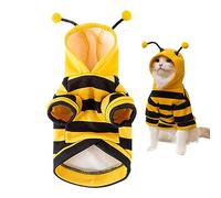 Costumes de Chien Abeille | Costume d'halloween pour Animaux de Compagnie - Vêtements Chauds de Cosplay de Vacances pour Chat Doux, vêtements pour Chaton Moyen et Petit Chiot Tongfeng