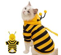 Costumes De Chien Abeille,Vêtements pour Chiens De Petite Et Moyenne Taille,Sweats À Capuche pour Chien Abeille, Chato Sweats À Capuche pour Animaux De Compagnie Halloween Bee Costume-Yellow||XL