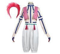 Costumes De Cosplay Anime Pour Akaza Hakuji Costume D'uniforme De Noël Halloween Avec Perruque (Rose,S)