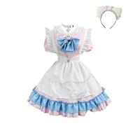 Costumes de Cosplay Femmes Maid Lolita Dress Vintage Medievale Victorien Renaissance Rétro Robes de Princesse Maxi Dress Vintage Déguisement Médiéval Carnaval Halloween Fête