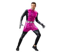Costumes de Cosplay pour Anime Beast pour Hommes Halloween Deluxe Combinaison avec Gants Ceinture Ensemble Complet Tenue Body Violet pour Adulte