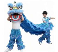 Costumes de Danse du Lion, Costumes Pour La Décoration du Nouvel an Chinois, Fête, Carnaval, Décoration Chinoise(Blue,M)