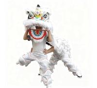 Costumes de Danse du Lion, Costumes Pour La Décoration du Nouvel an Chinois, Fête, Carnaval, Décoration Chinoise(White,S)