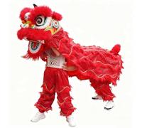 Costumes de Danse du Lion, Costumes Pour La Décoration du Nouvel an Chinois, Fête, Carnaval, Décoration Chinoise(Red,S)