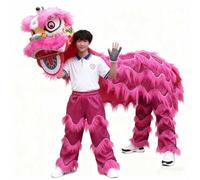 Costumes de Danse du Lion, Costumes Pour La Décoration du Nouvel an Chinois, Fête, Carnaval, Décoration Chinoise(Rose Red,M)