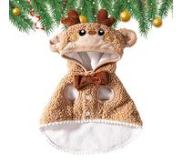 Costumes de Noël pour animaux de compagnie, tenue de Noël pour animaux de compagnie | Vêtements de vacances pour chiens et chats,Costumes de fête d'hiver chauds pour chiens et chats, vêtements de vaca