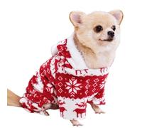 Costumes de Noël pour chiens - Matériau acrylique doux | Vêtements élégants pour animaux de compagnie | Caractéristique amusante du pull élan | Fournit une fonction de confort | Costume de vacances |