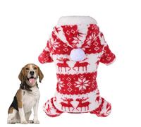 Costumes de Noël pour chiens - Matériau acrylique doux | Vêtements élégants pour animaux de compagnie | Caractéristique amusante du pull élan | Fournit une fonction de confort | Costume de vacances |
