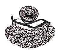 Costumes de Saison pour Animaux de Compagnie pour Chats et Petits Chiens | Chapeau de sorcière + Perruque + Manteau 3 en 1 | Polyester Holiday Party Tentifit/Photo Accesstes | (PF32 White Leopard