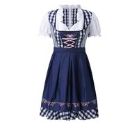 Costumes Deguisement Oktoberfest - Costume Bavarois Femme Vintage Grande Taille Robe Chemisier Robe pour Oktoberfest Déguisement Bavaroise Femme Adult Dress Up Costumes 3 pièces Robe Dirndl