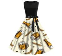 Costumes Deguisement Oktoberfest - Robe Dirndl pour Femme Festival Dirndl pour Femme Chemisier Robe pour Oktoberfest Déguisement Bavaroise Femme Costume Tyrolien Femme 2024 Costume Bavaroise Femme