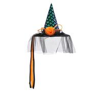 Costumes d'Halloween | 39,37 pouces Chapeau de sorcière d'Halloween | Chapeau d'anniversaire en velours dense avec paillettes Gaze Accessoire de fête classique pour et adultes pour l'intérieur