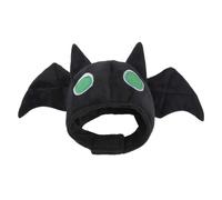Costumes D'Halloween Pour Chat - Peluche, Autocollant Magique, Couvre-chef D'Halloween Pour Chien Et Chat Avec Forme De Chauve-souris, Chapeau Réglable, Accessoire Doux Et Chaud Pour Animaux De Compag