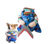 Costumes d'Halloween pour chien, costume de poupée mortelle pour chiens de petite, moyenne et grande taille