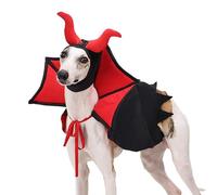 Costumes d'halloween pour Chiots - Cape Et Chapeau De Vampire pour Chat | Tenue Festive Accessoire Cosplay pour Fêtes Voyages Décoration Extérieur Rassemblement Chiot
