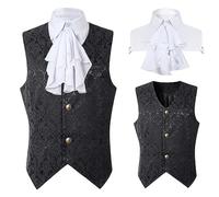 Costumes Et Vestes Homme Halloween, Veste Steampunk, Fit Slim Victorienne Vestes Cosplay Gothique Manteau Vintage Medieval Halloween Costume Style Palais Steampunk Carnaval Et Fête Deguisement